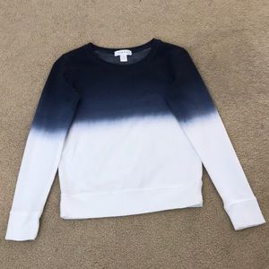 Blue to White ombré sweatshirt